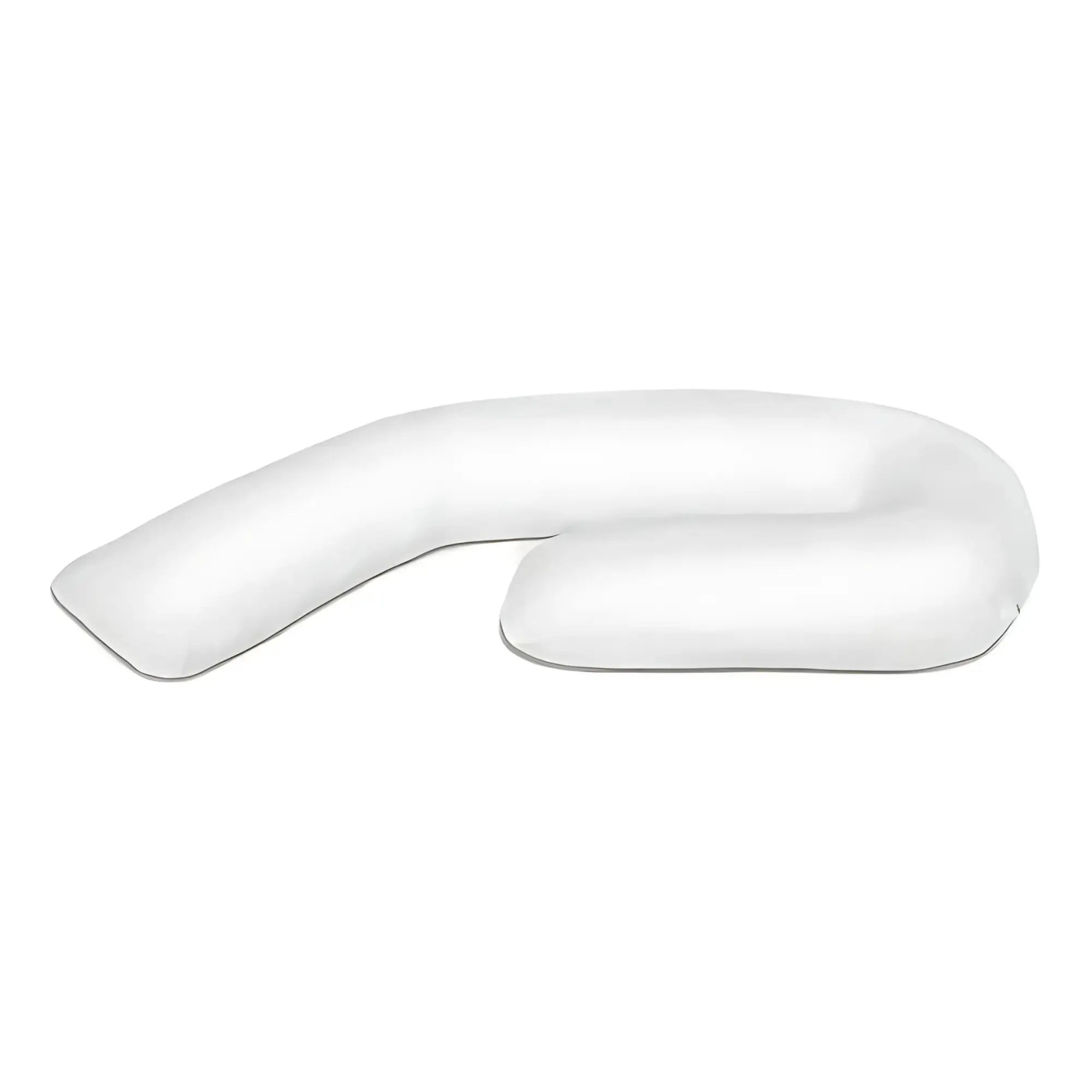 MedCline Therapeutic Full Length Body Pillow, Adjustable Shredded Memory Foam Pillow for Side Sleepers, J-Shaped Body Pillow for Neck, Back, and Hip Support, Removable Washable Cover